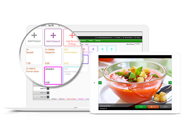 Composez et modifiez votre menu en ligne
